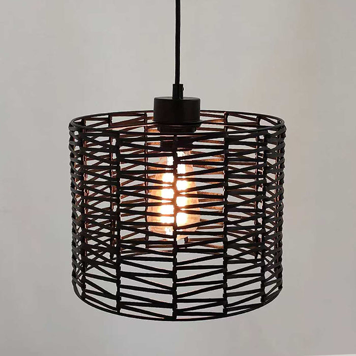 leather strap pendant light for hospitality lighting New Zealand