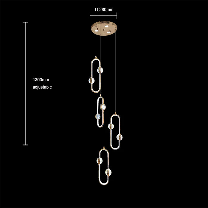 contemporary chandelier dimensions NZ