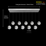 led chandelier for open-plan living size auckland