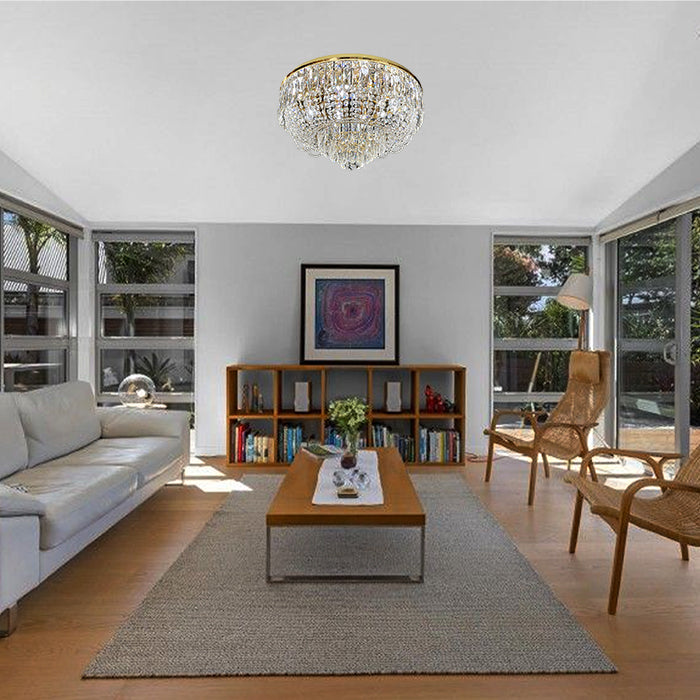 Modern flush ceiling light in living room Auckland