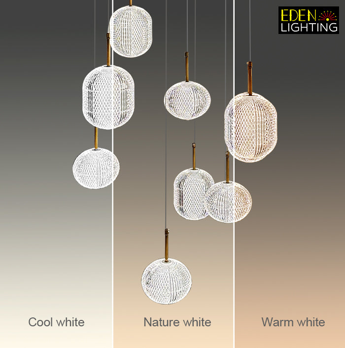 Auckland crystal chandelier color change