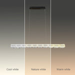 Chandelier with three color options displayed NZ