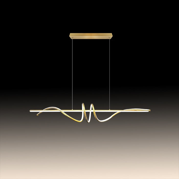 modern brass led pendant for kitchen Auckland