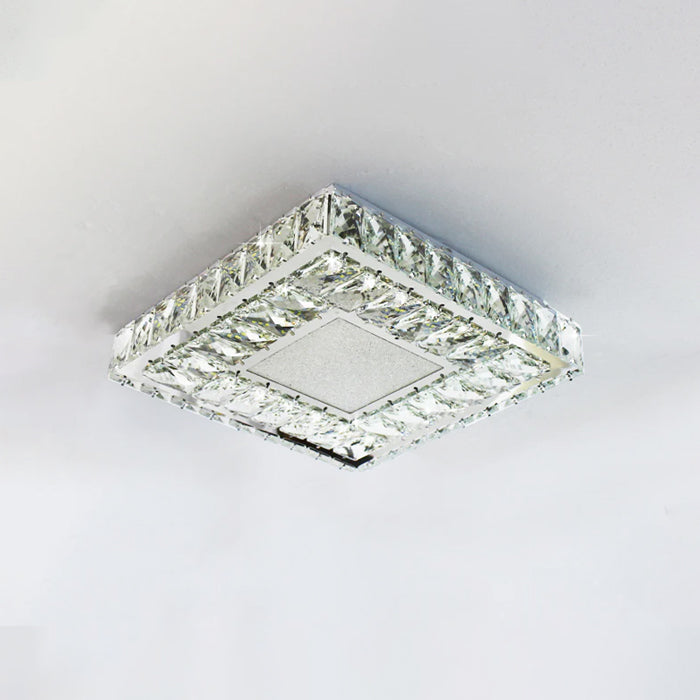 Square crystal ceiling light fixture Auckland