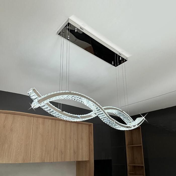 modern crystals pendant light LED NZ