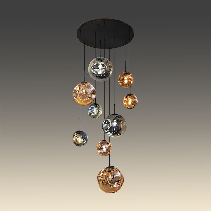 modern glass pendant light for viod use local lighting shop near me NZ