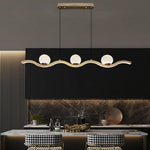 modern kitchen island pendant light brass West Auckland