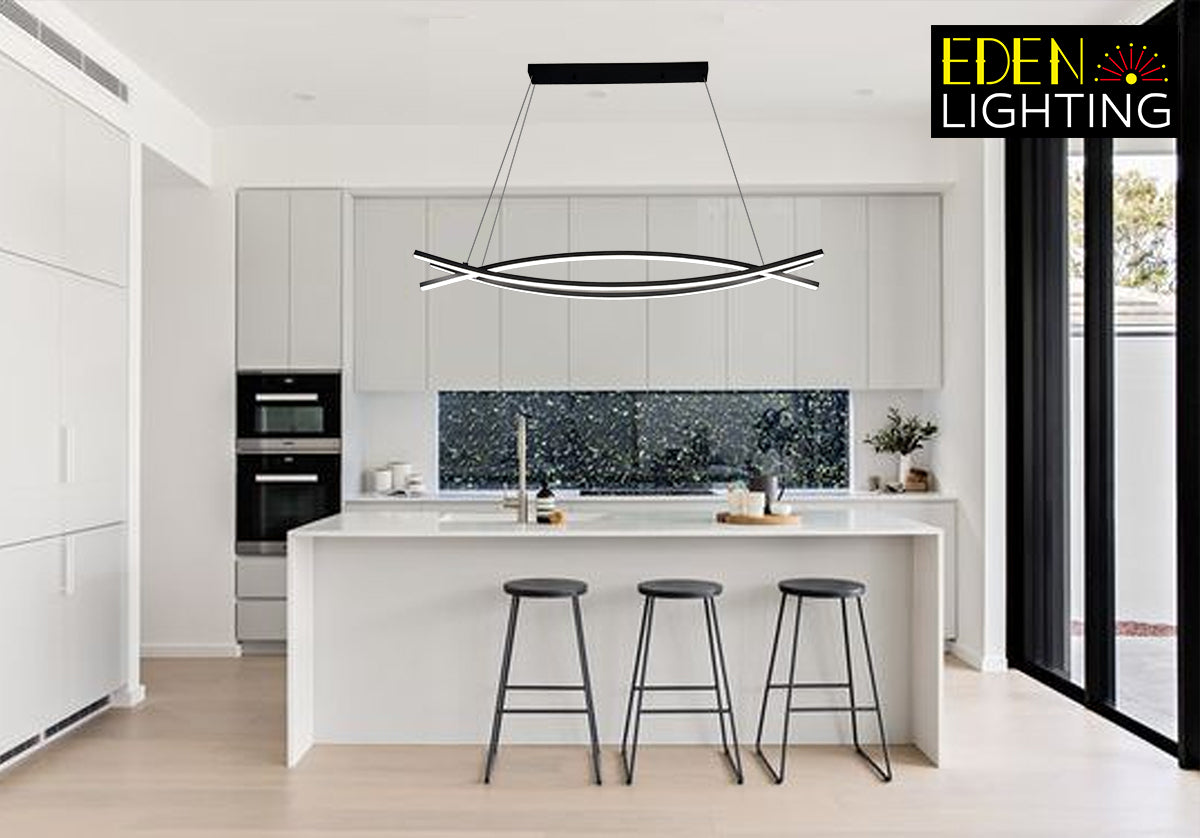 modern LED pendant light for kitchen island interior lighting Auckland