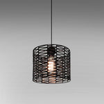 modern strap pendant lighting for open plan living NZ