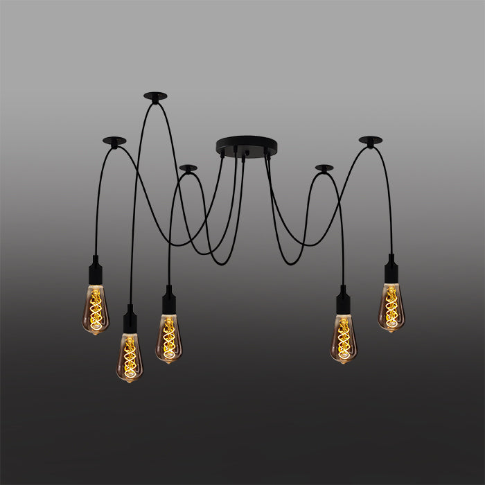 Modern chandelier with multiple light bulbs west auckland