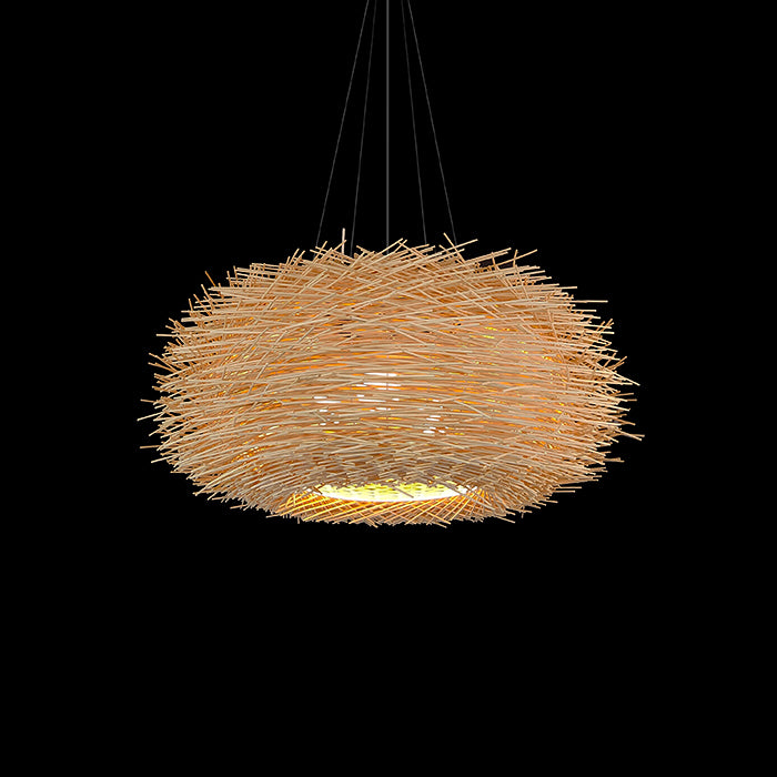 Natural Bamboo Lamp shade Bird's net-1m