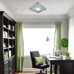 Home office with Square crystal ceiling light nz