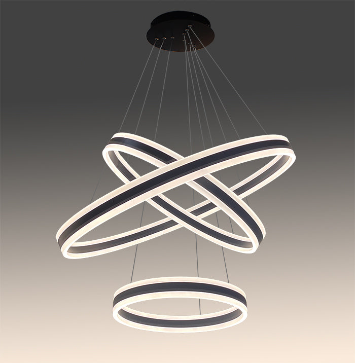 LED Pendant light Modern Black P155-800mm