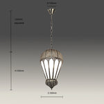 Pendant size diagram over table NZ