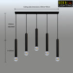 kitchen pendant light measurements Auckland