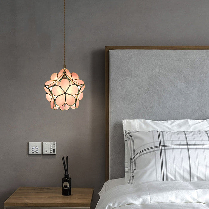 Designer pink pendant light bedroom NZ