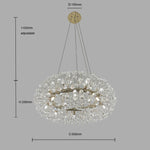 big Chandelier dimensions in living room NZ