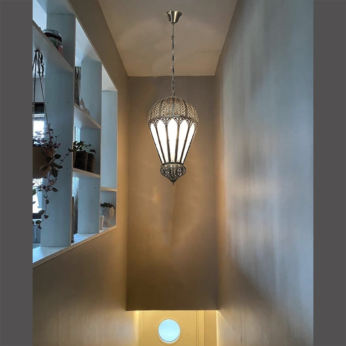 Decorative pendant light hang in a warm space NZ