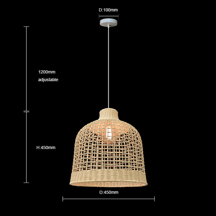 Wooden pendant light size diagram NZ