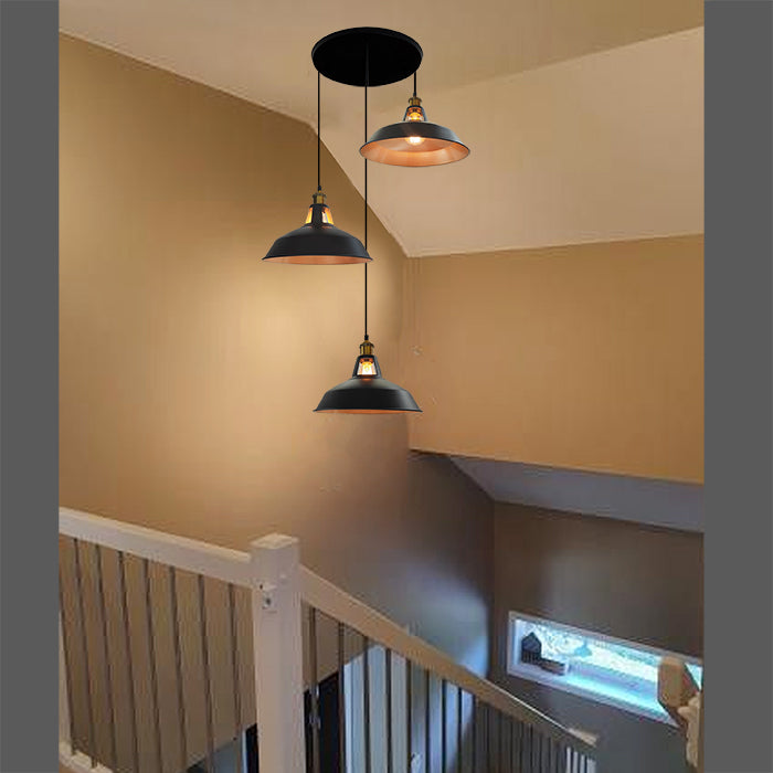 Auckland grand staircase pendant gold