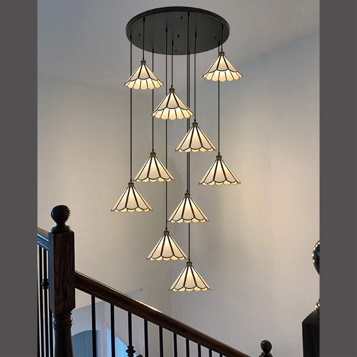 high ceiling staircase pendant Auckland