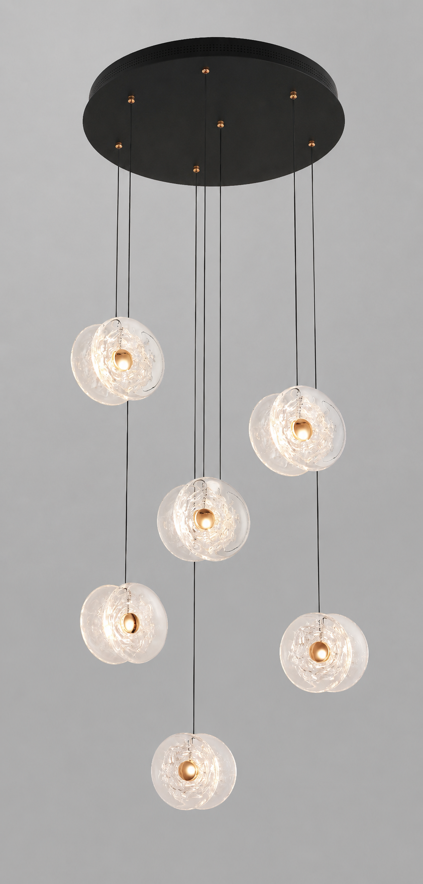 Contemporary multi-light LED pendant 2602-6