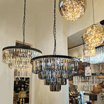 contemporary crystal ring light  for showhome auckland