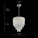 small crystal pendant for cosy bedroom  size auckland