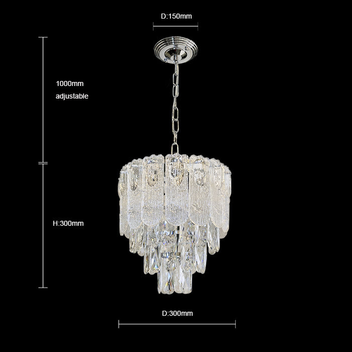 small crystal pendant for cosy bedroom  size auckland