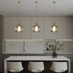 Auckland modern glass light in the kitchen