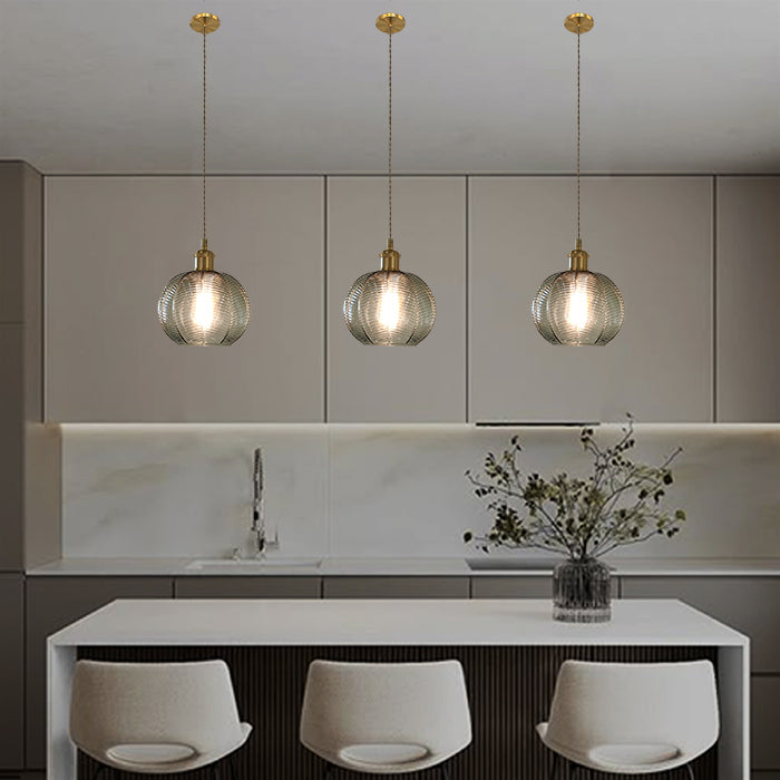 Auckland modern glass light in the kitchen