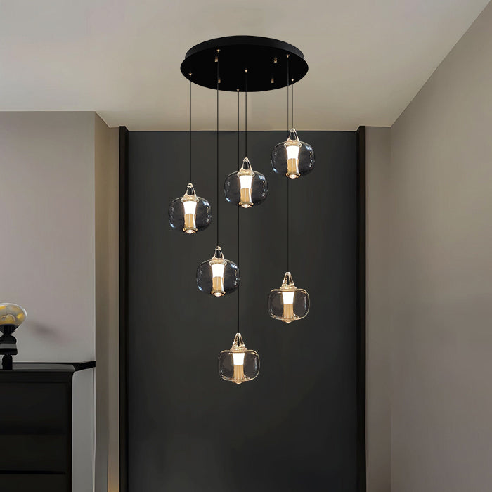 Auckland chandelier for two story staircase 