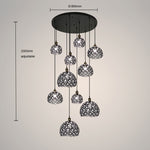crystal staircase pendant size and images Auckland