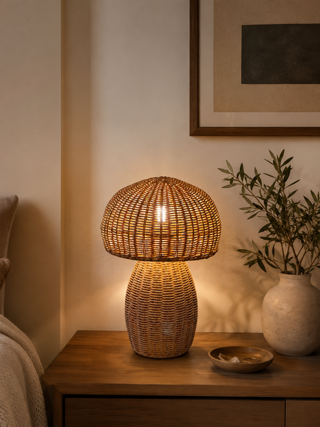 Wood table lamp T9008