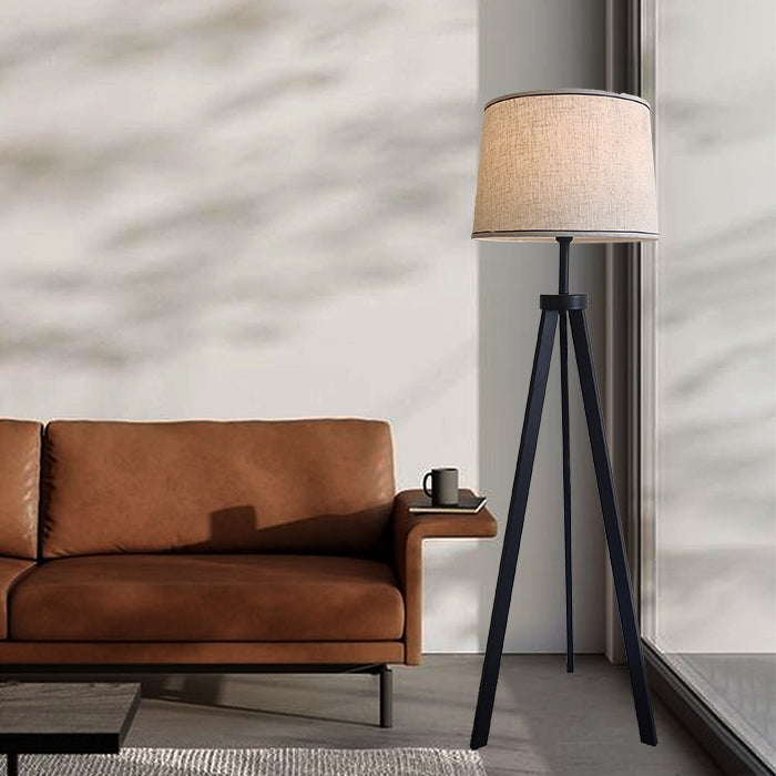 Modern living room  a tripod floor lamp nz