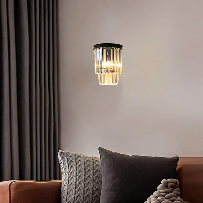 wall light fixture in a living room with a sofa and cushions auckland
