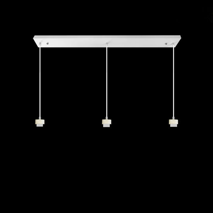 White Bar with three suspensions 800mm