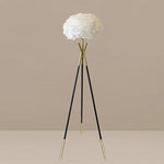 Floor lamp with white feathered shade NZ