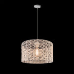white lantern style pendant for patio or covered deck west auckland