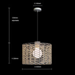 white shade pendant light for open-plan living size auckland