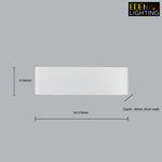 wide white led wall lamp for bedroom size nz
