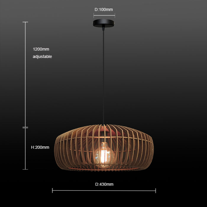 Modern wood pendant size guide NZ
