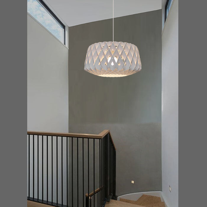 White Wooden Pendant light shade Wood02-600mm