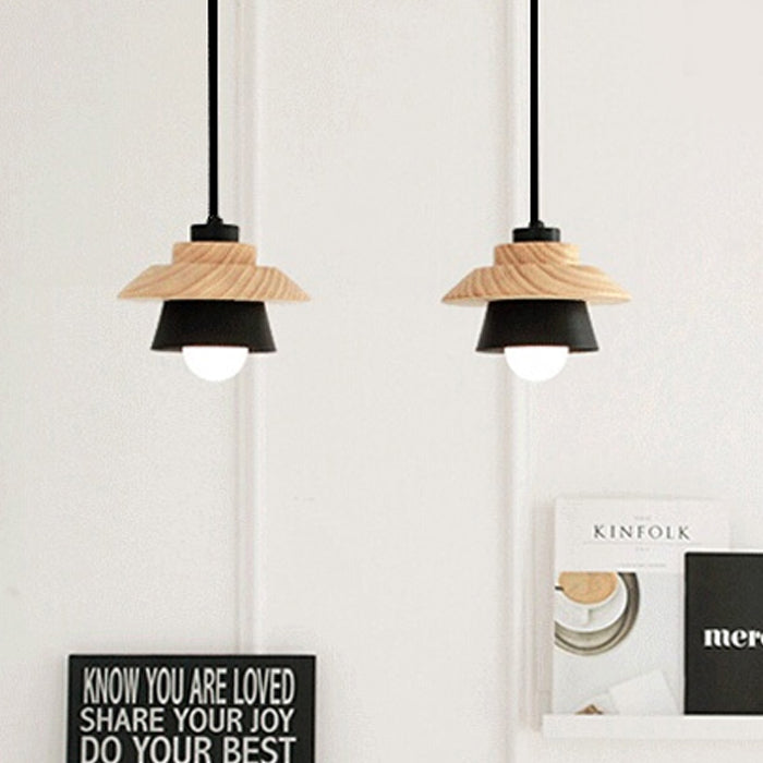 Pendant light Black Wood33