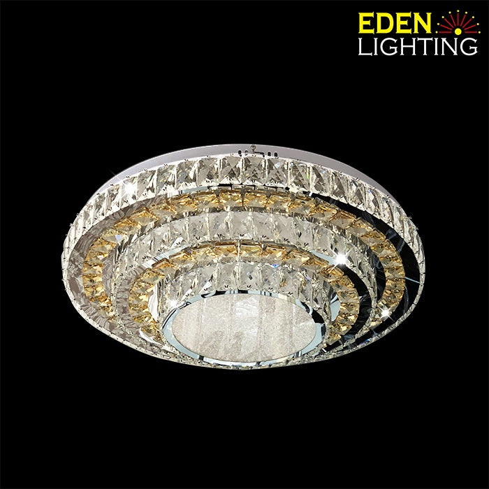 7212 Round Elani   Crystal ceiling light