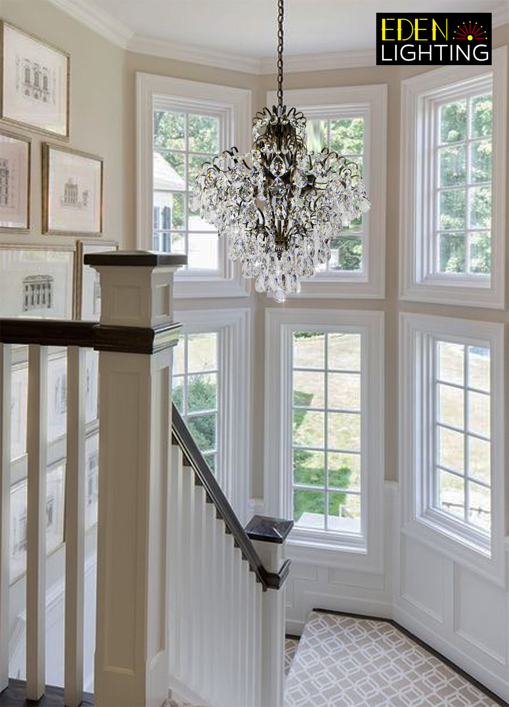 Crystal Chandelier Black 7803-660mm