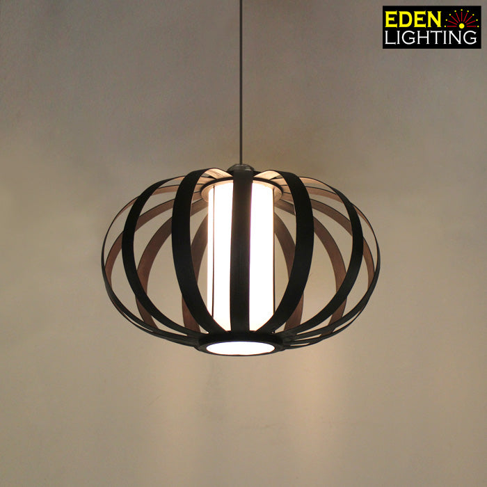 Lamp shade Black wooden 8030-400mm-multi