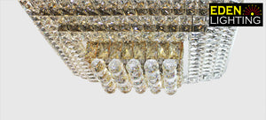 825-600 Maddy Square crystal ceiling light