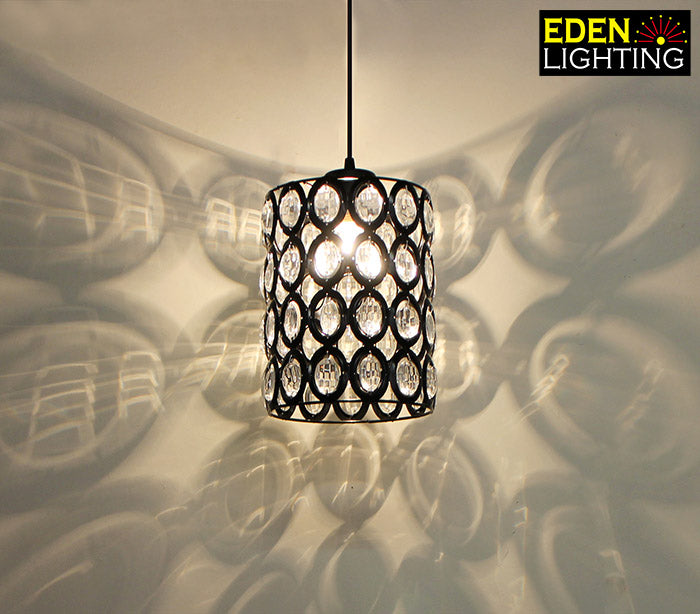 Lamp shade Crystals Black 8661-200mm