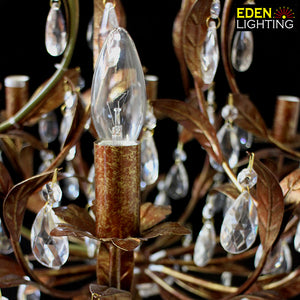 9087-6 Copper Adonis chandelier